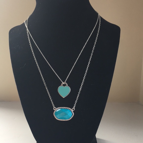 Turquoise howlite gemstone necklace - Picture 3 of 4